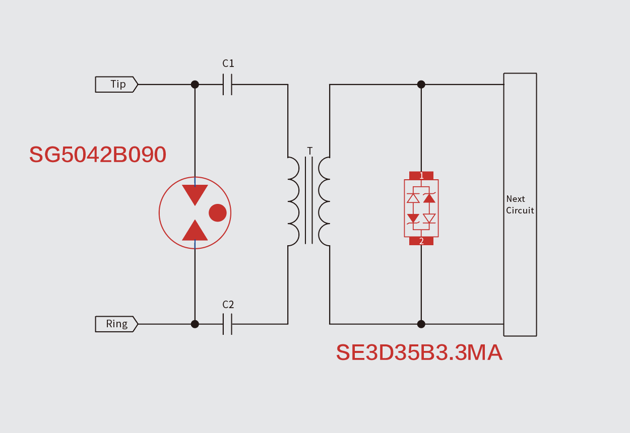 RJ11-G-Fast接口的浪涌和<a rel=